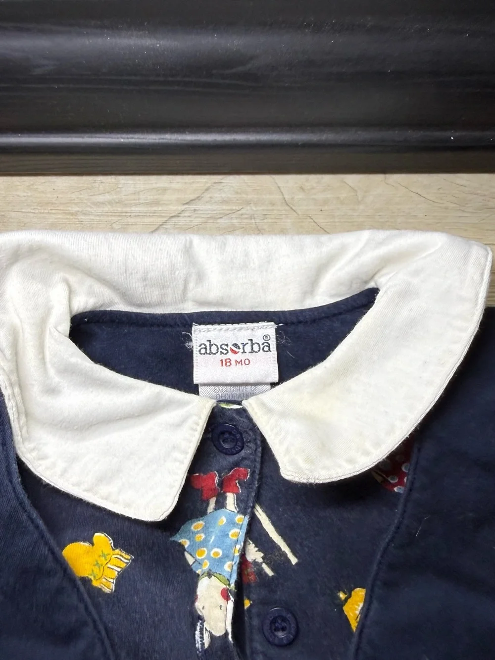 Vintage 1990s Toddlers Embroidered Absorba All Over Print Mouse Skiing Sweater